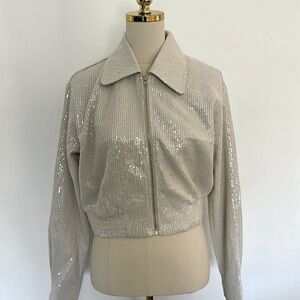 Jason Wu Sequin Cropped Jacket